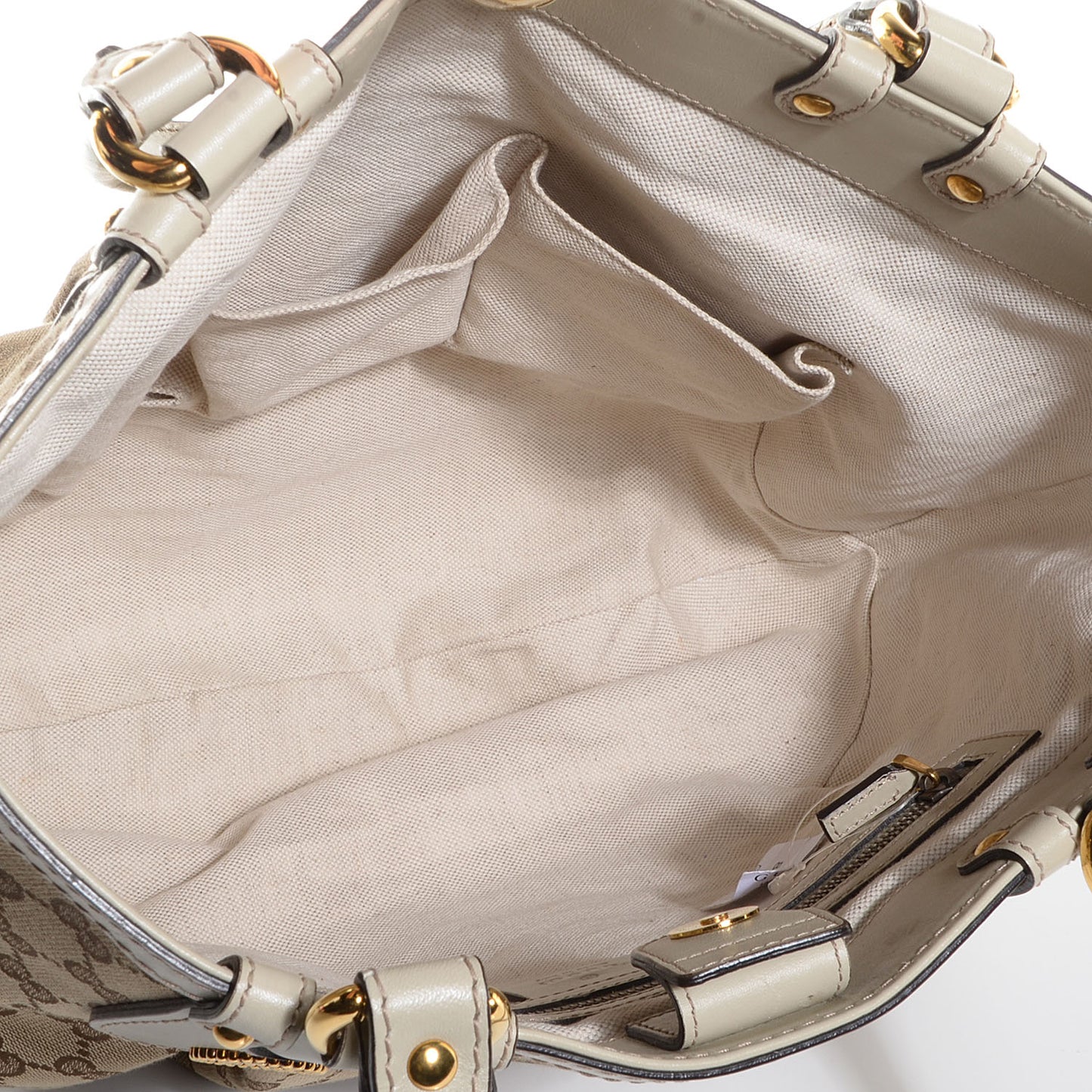 Monogram Medium Scarlett Stud Tote Off White