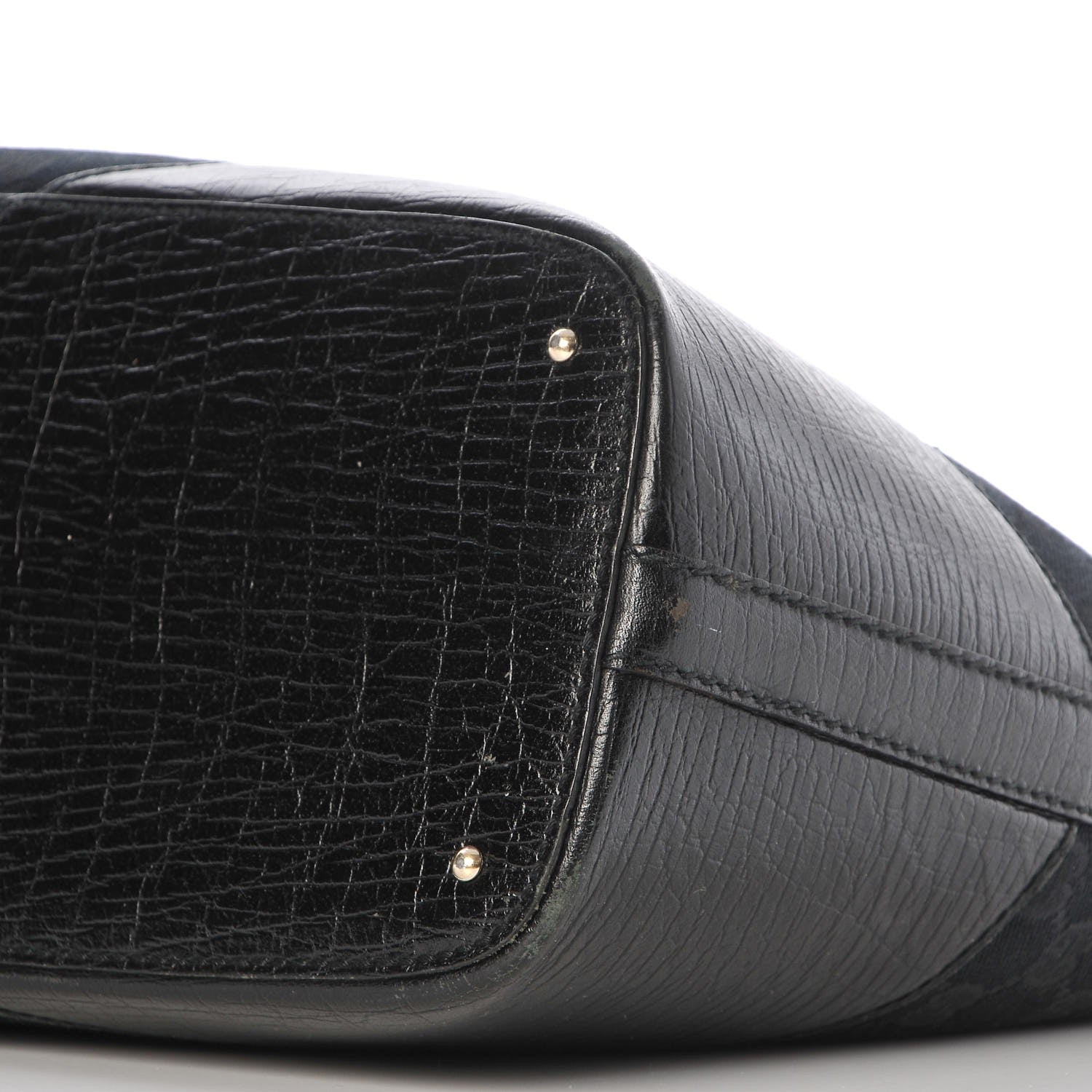 Gucci Monogram Medium Hasler Tote Black 9 of 10