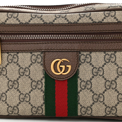 Gucci Soft GG Supreme Monogram Medium Ophidia Belt Bag Dark Brown 8 of 10