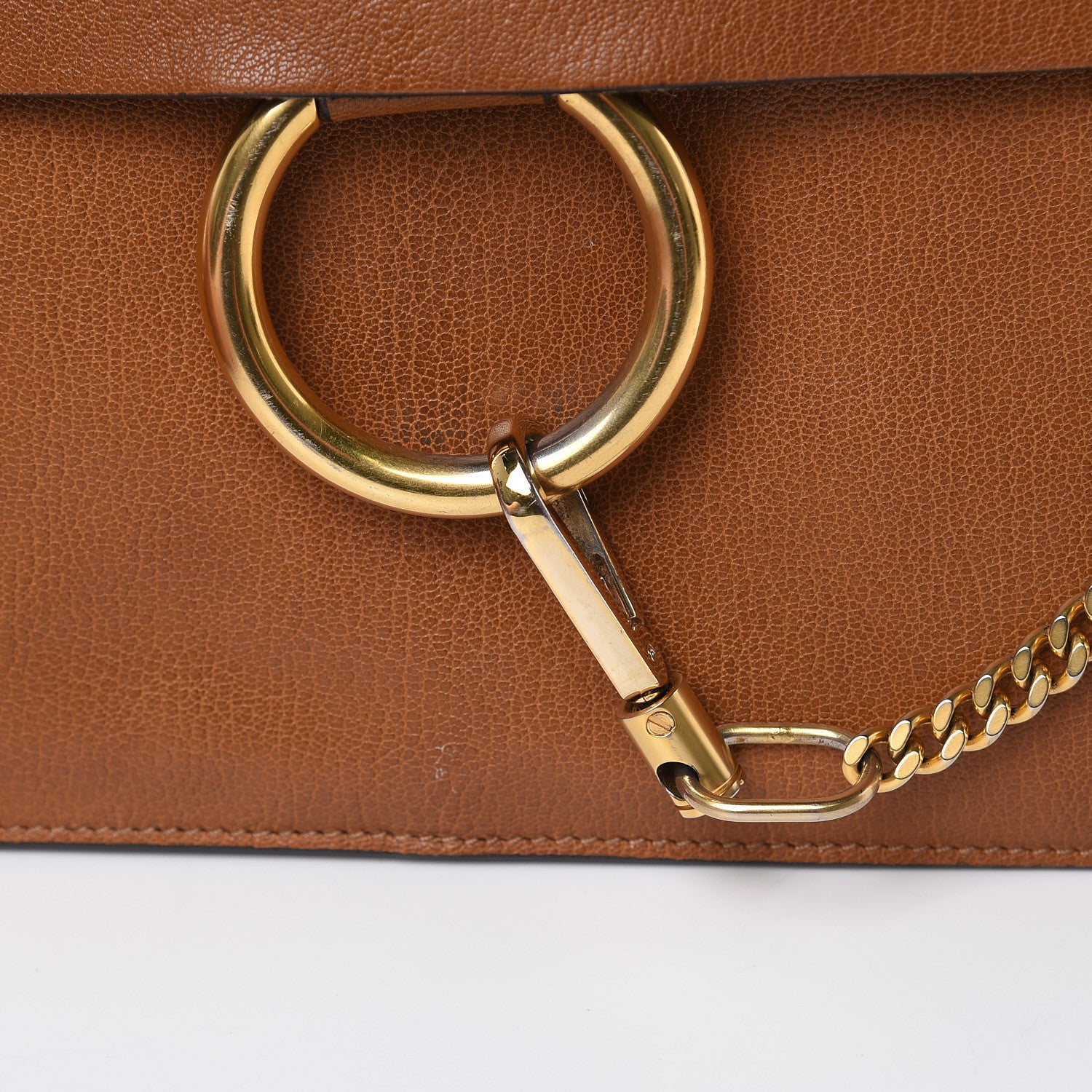 Chloe Goatskin Medium Faye Shoulder Bag Caramel 11 of 15