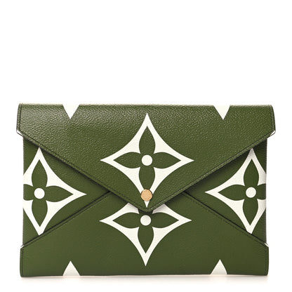 Louis Vuitton Monogram Giant Large Kirigami Pochette Kaki 1 of 8