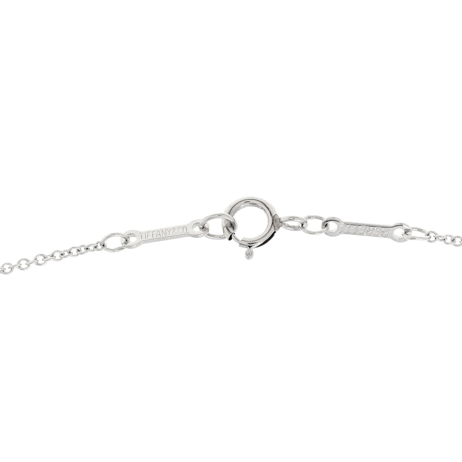 Tiffany Platinum Diamond .24ct Elsa Peretti Diamonds by the Yard Pendant Necklace 5 of 5