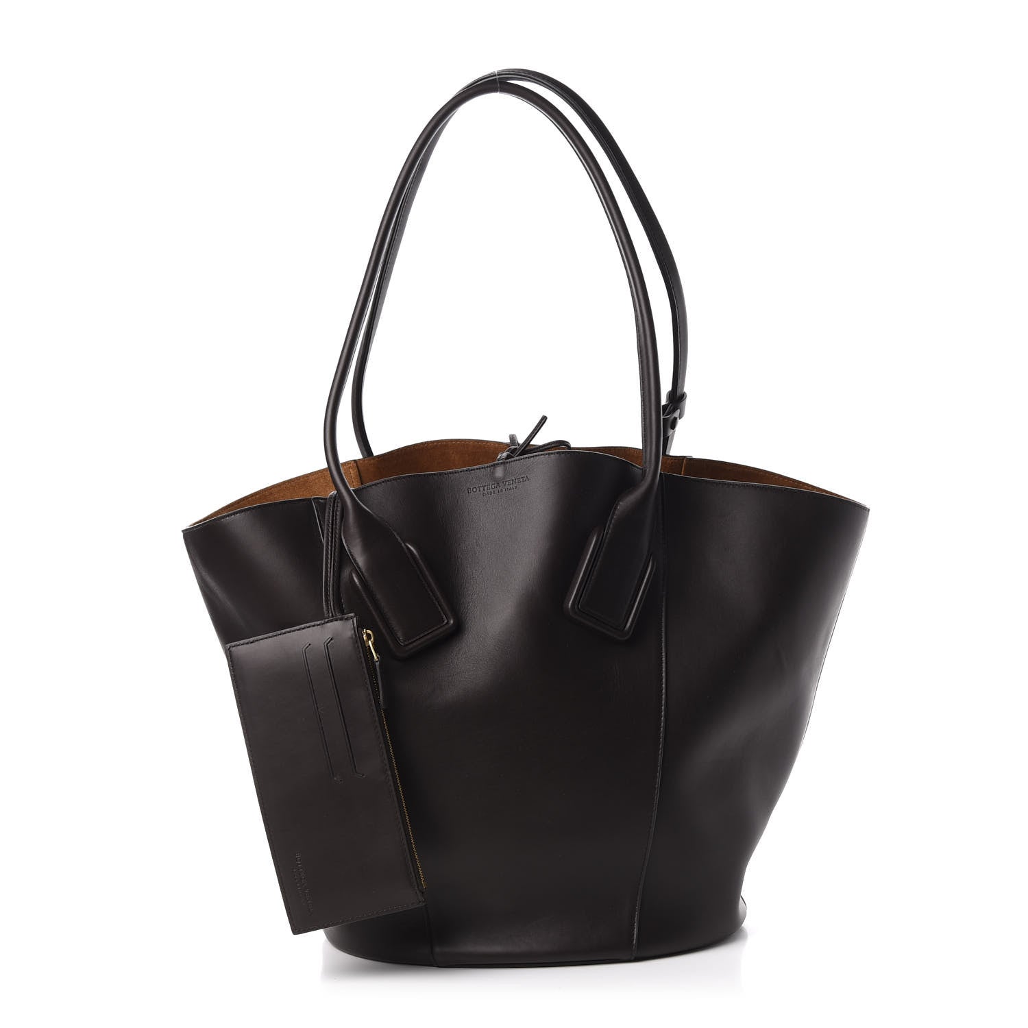 Bottega Veneta Smooth Calfskin Basket Tote Fondente 1 of 9