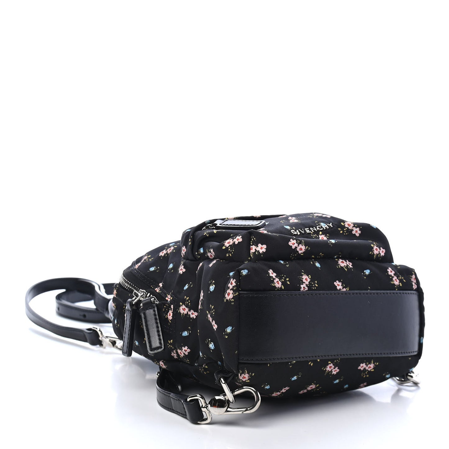 Tech Twill Nylon Hibiscus Print Nano Backpack Multicolor