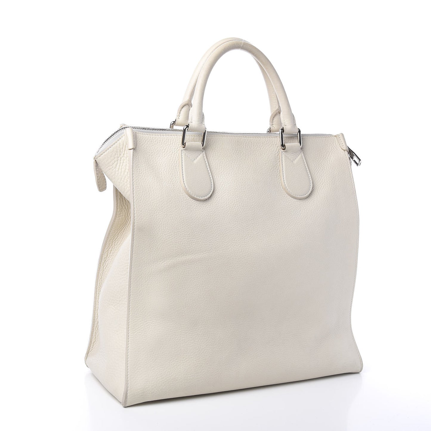 Calfskin Cabas Naxos White