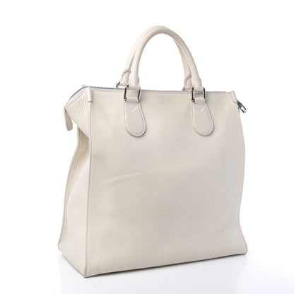 Louis Vuitton Calfskin Cabas Naxos White 2 of 11