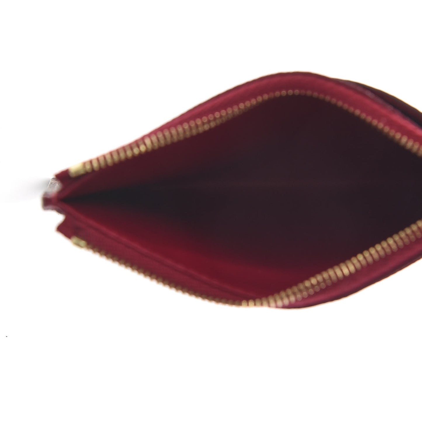 Monogram Zipped Card Holder Fuchsia