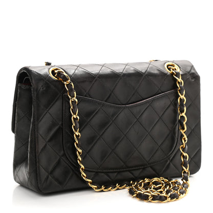 Chanel Lambskin Quilted Small Double Flap Black 3 of 11