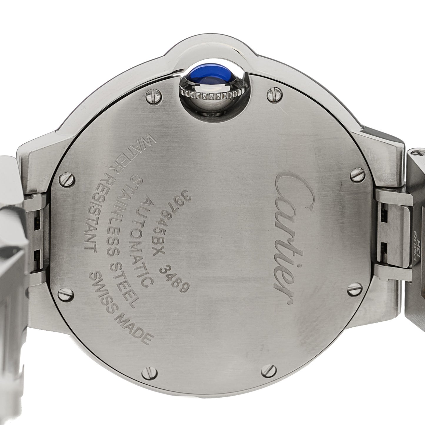 Stainless Steel Diamond 33mm Ballon Bleu De Cartier Automatic Watch