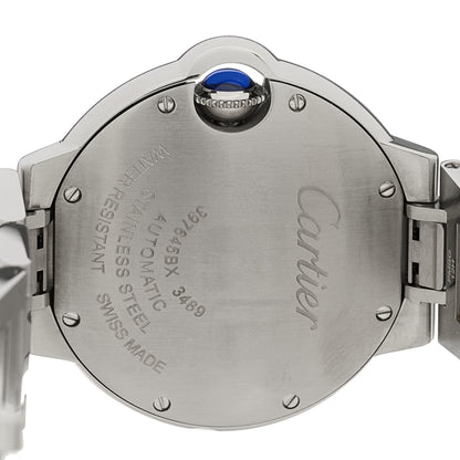 Cartier Stainless Steel Diamond 33mm Ballon Bleu De Cartier Automatic Watch 4 of 5