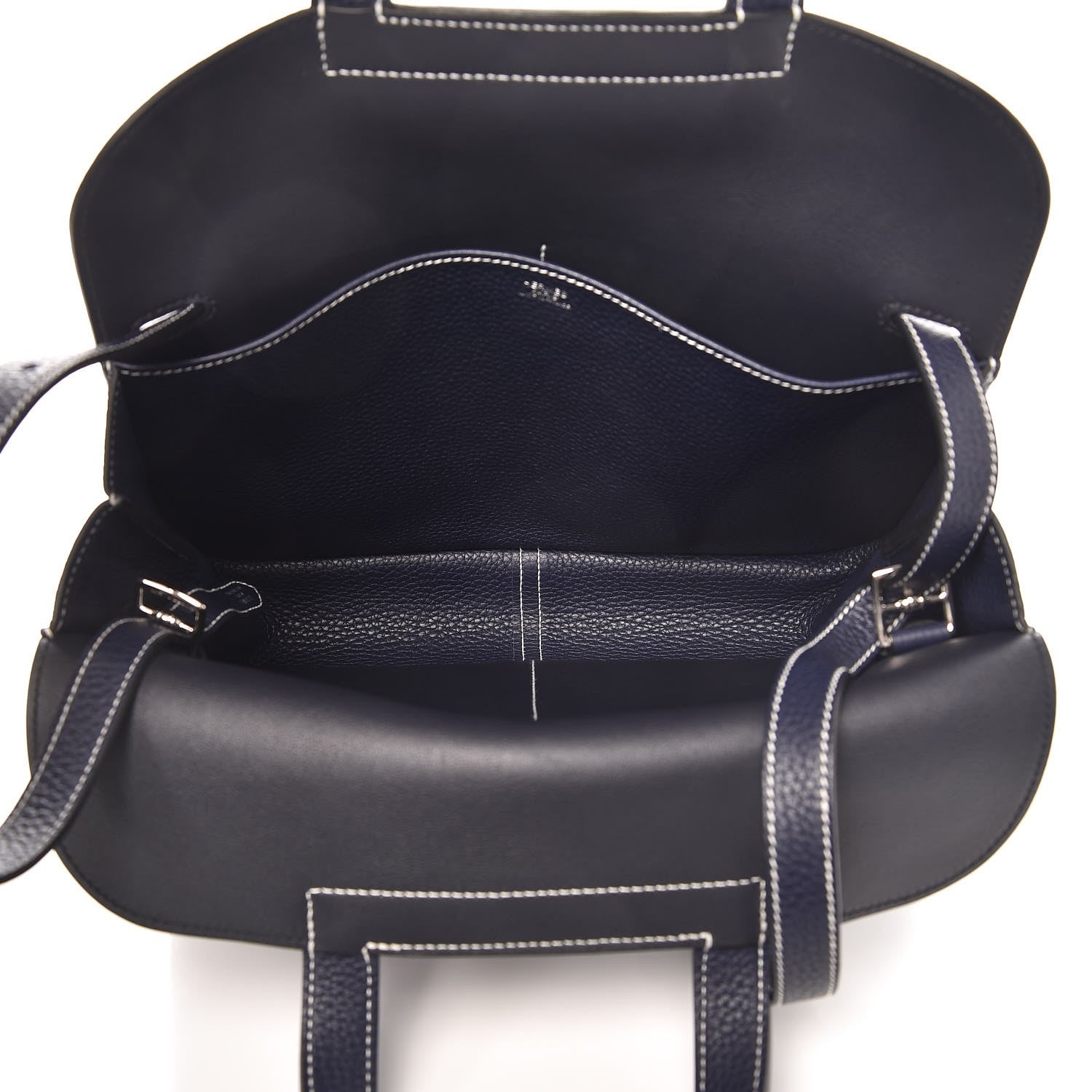 Hermes Taurillon Clemence Halzan 31 GM Bleu Nuit Indigo 6 of 10