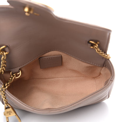 Gucci Calfskin Matelasse Super Mini GG Marmont Shoulder Bag Porcelain Rose 4 of 13
