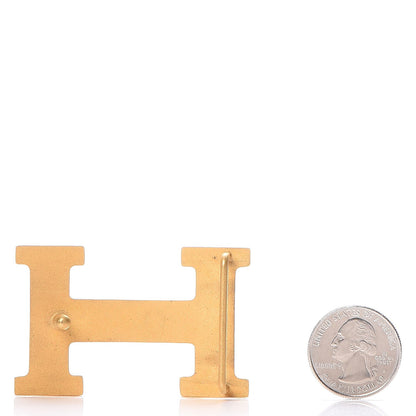 Hermes Polished 32mm H Belt Buckle Gold 2 of 3