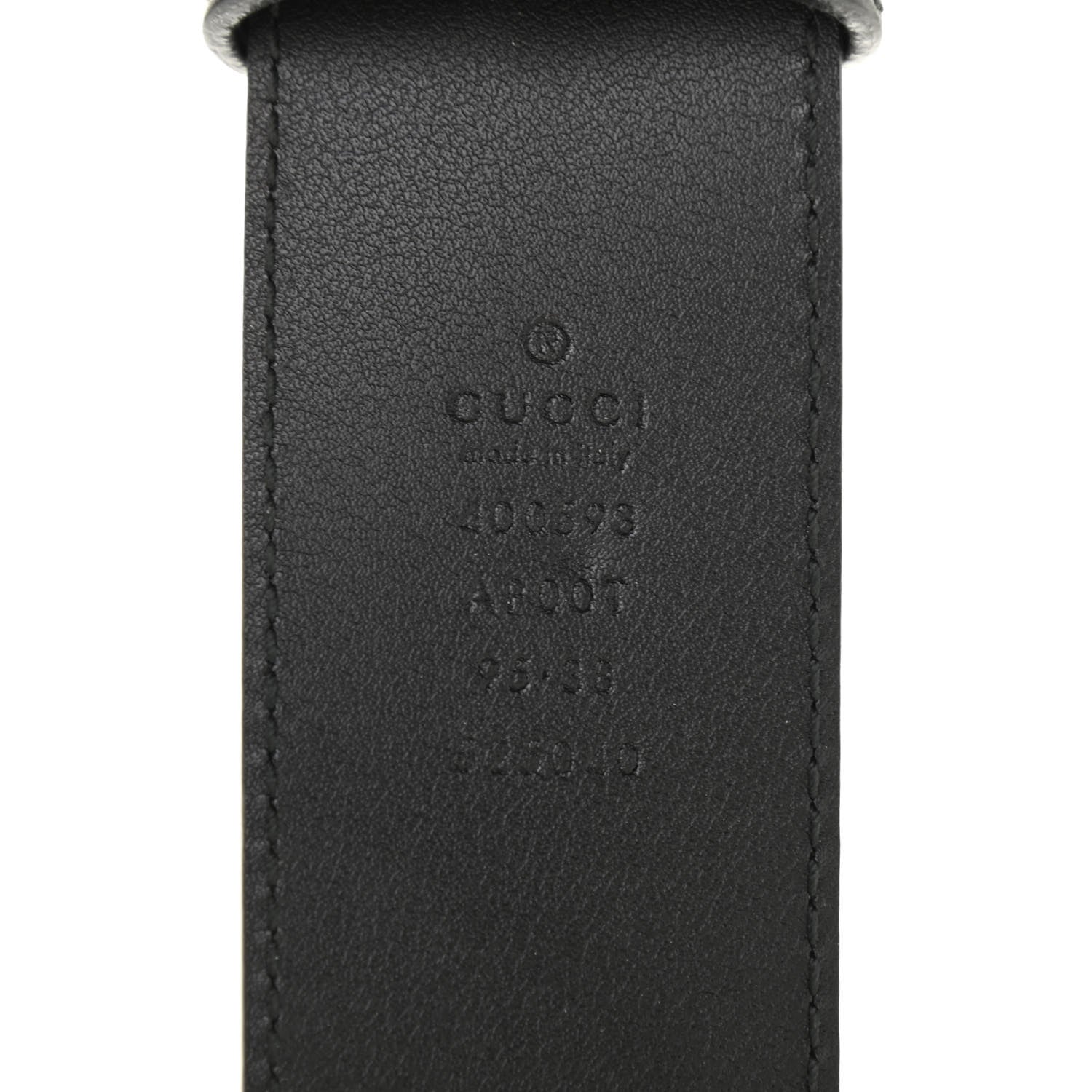 Gucci Calfskin Double G 40mm Belt 95 38 Black 3 of 9