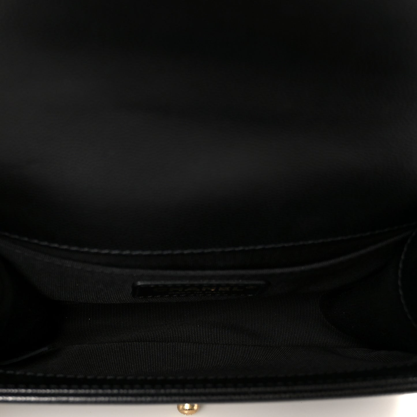 Caviar Quilted Small Boy Flap Black