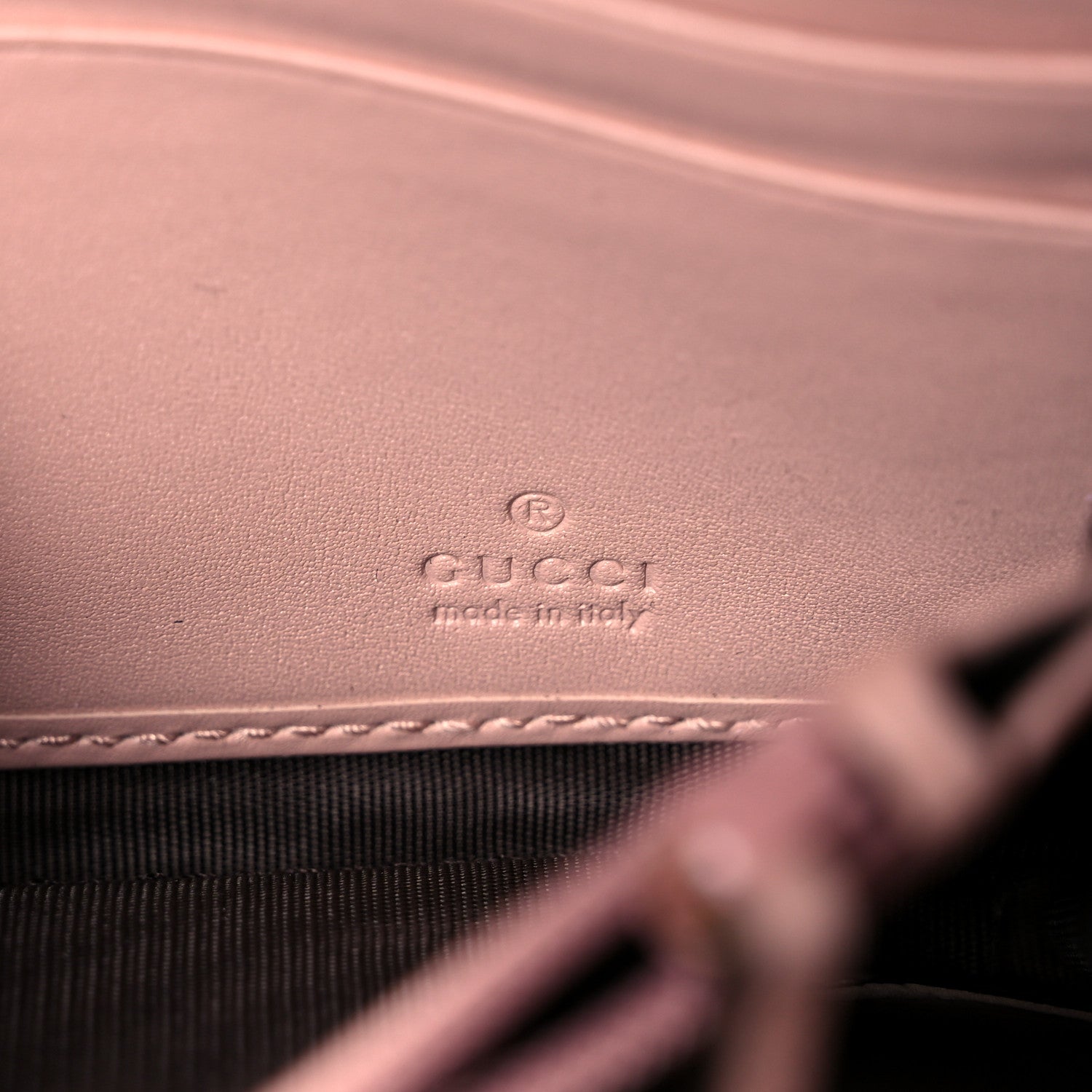 Gucci Calfskin Matelasse GG Marmont Continental Wallet Perfect Pink 6 of 12