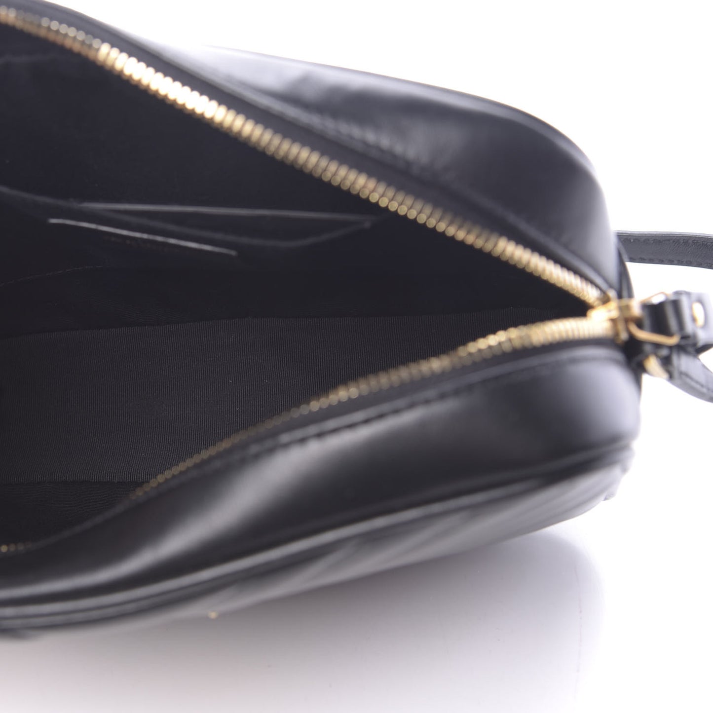 Calfskin Matelasse Monogram Lou Camera Bag Black