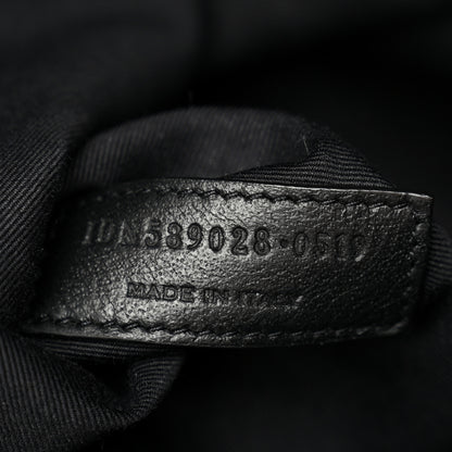 Saint Laurent Vintage Lambskin Chevron Monogram Medium Nolita Black 6 of 12