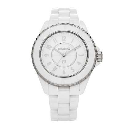 Chanel Stainless Steel Ceramic 33mm J12 Phantom Quartz Watch White 1 of 4