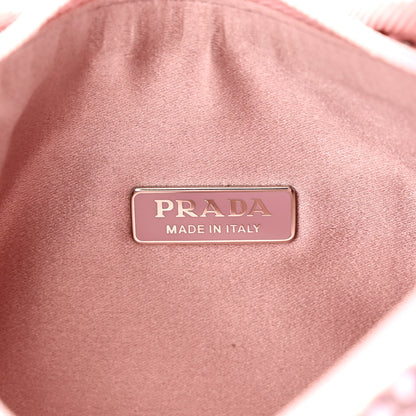 Prada Satin Crystal Mini Re-Edition 2000 Bag Alabastro 6 of 9