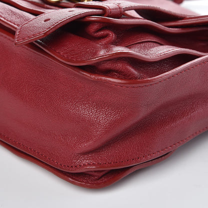 Proenza Schouler Lambskin PS1 Mini Pouch Messenger Bag Burgundy 10 of 11