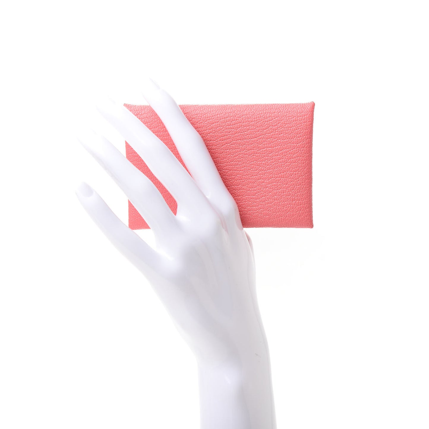 Chevre Mysore Calvi Card Case Rose Ete