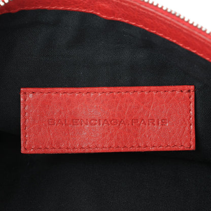 Balenciaga Agneau Arena Classic Hardware Medium Clip Rouge Coquelicot 6 of 7