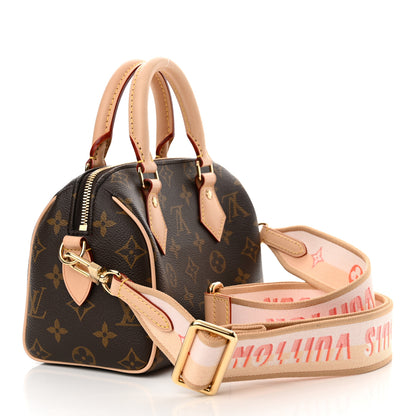 Louis Vuitton Monogram Speedy Bandouliere 20 Pink Orange 3 of 9