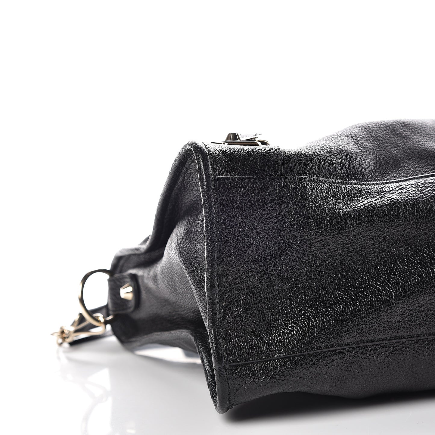 Chevre Gold Metallic Edge Hardware City Black