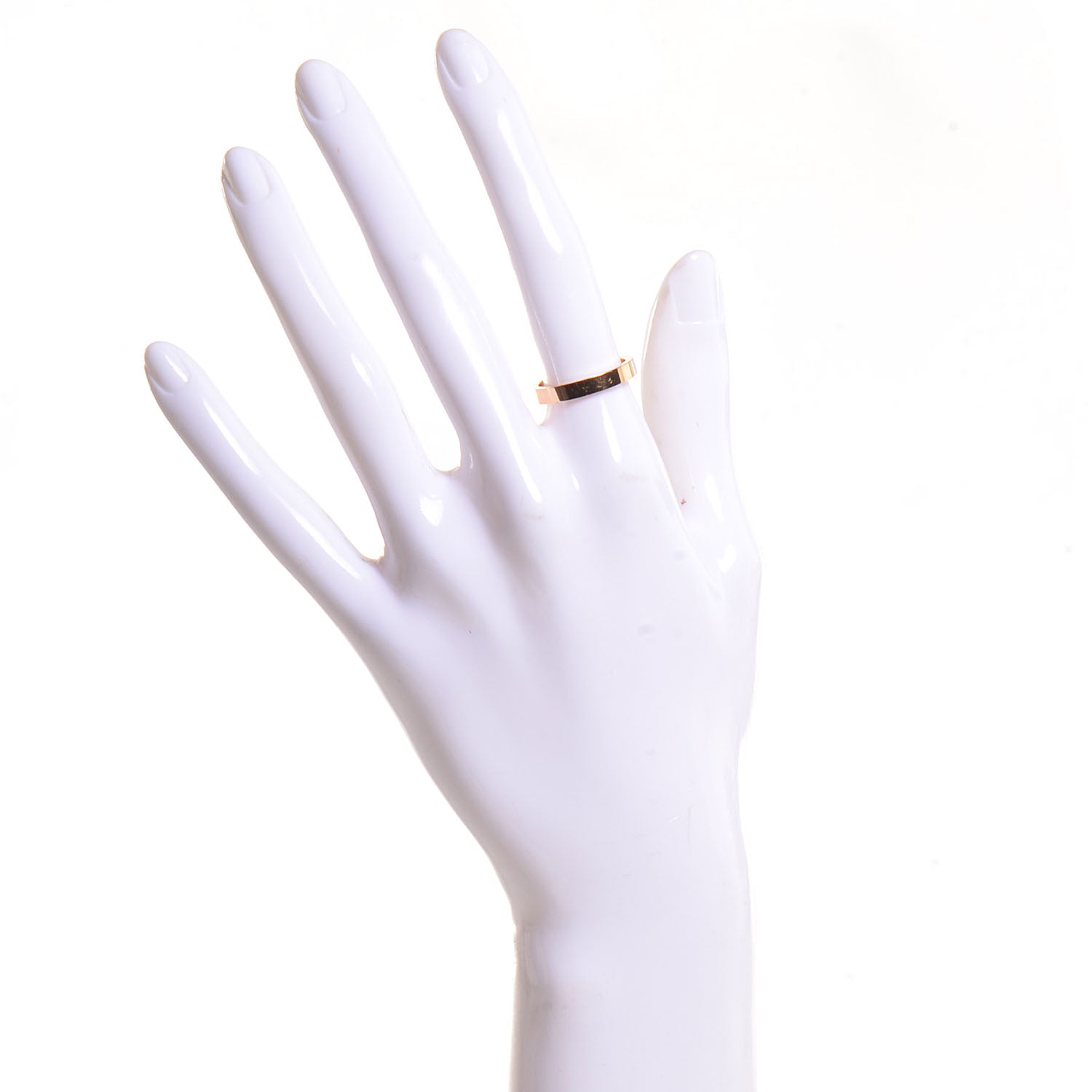 Cartier 18K Yellow Gold 3mm C De Wedding Band Ring 53 6.25 2 of 4