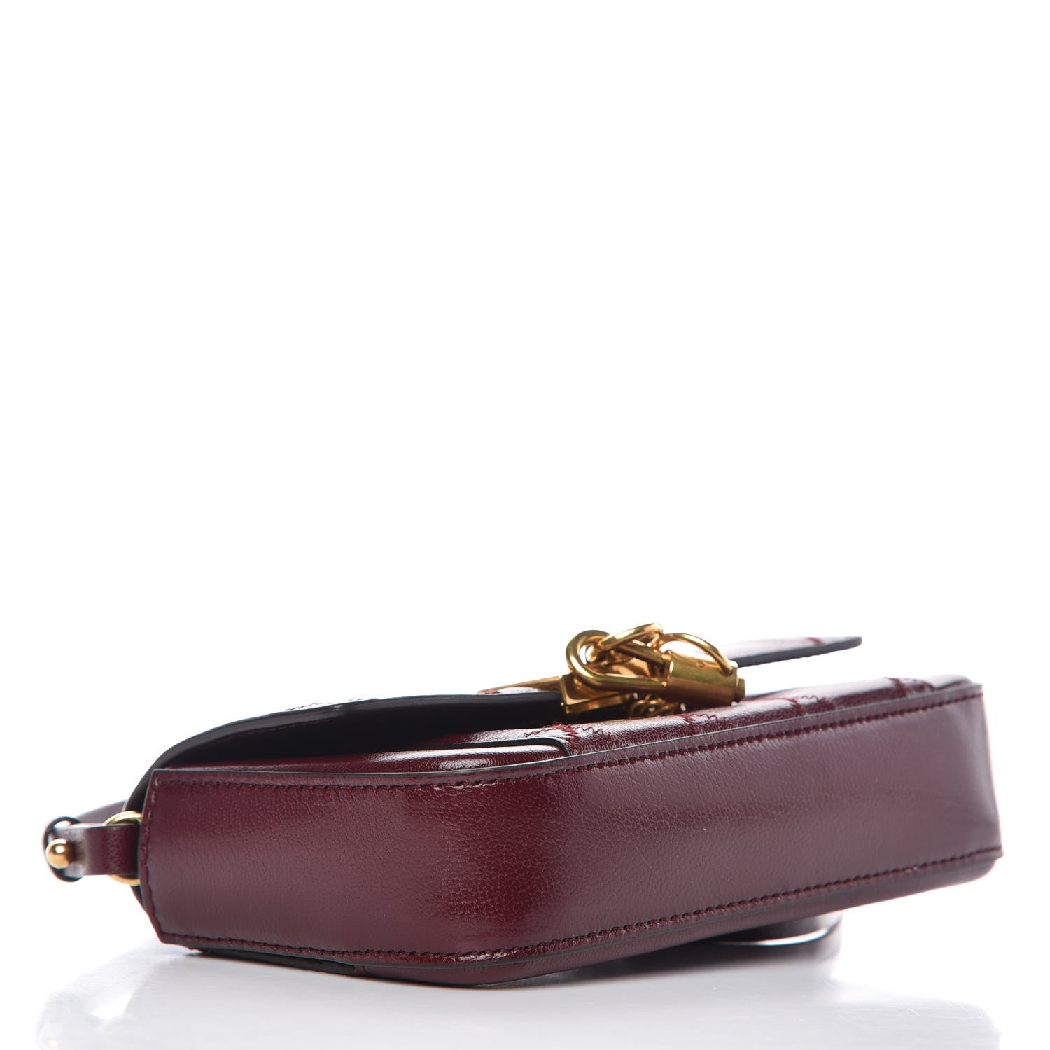 Givenchy Goatskin Quilted GV3 Mini Pocket Convertible Bag Aubergine 4 of 11