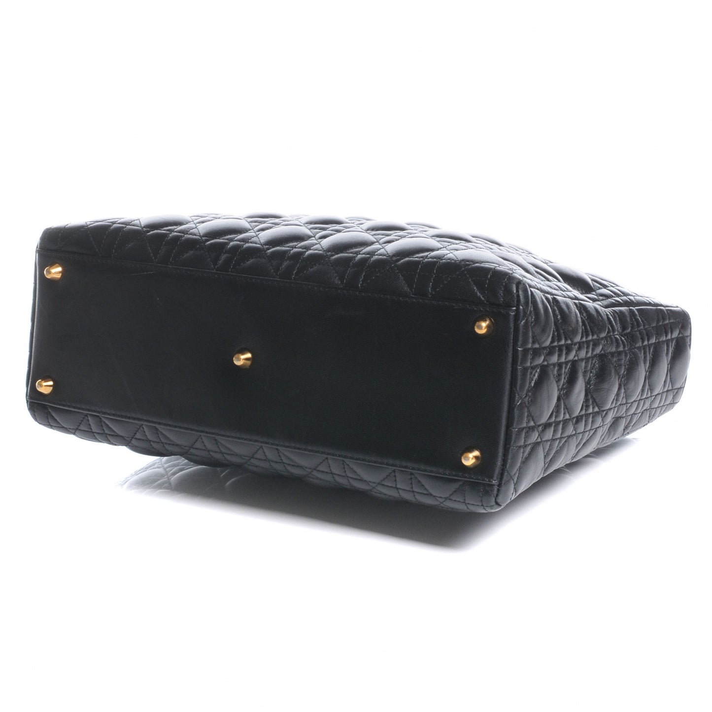 Lambskin Cannage Large Lady Dior Black