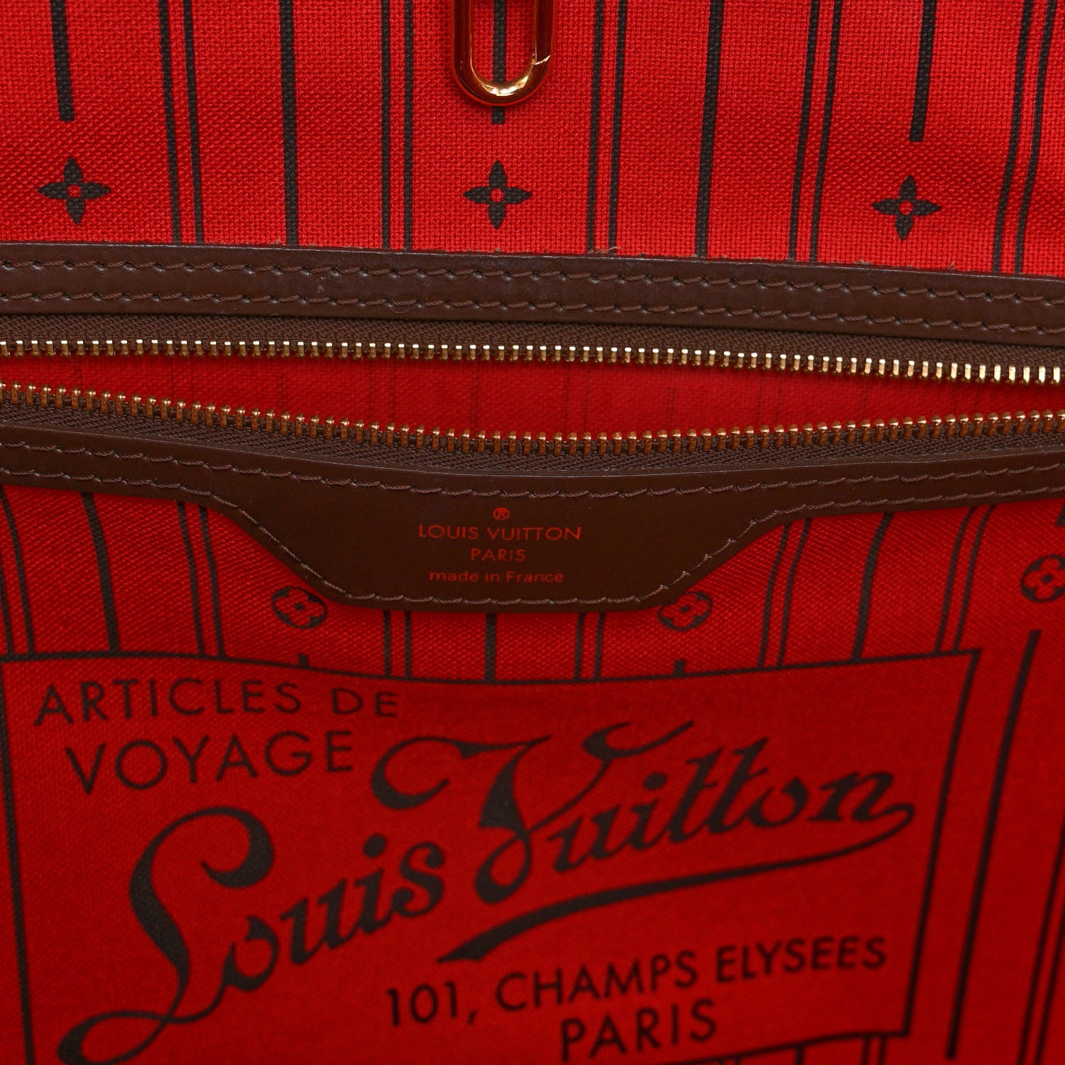 Louis Vuitton Damier Ebene Neverfull MM 6 of 10