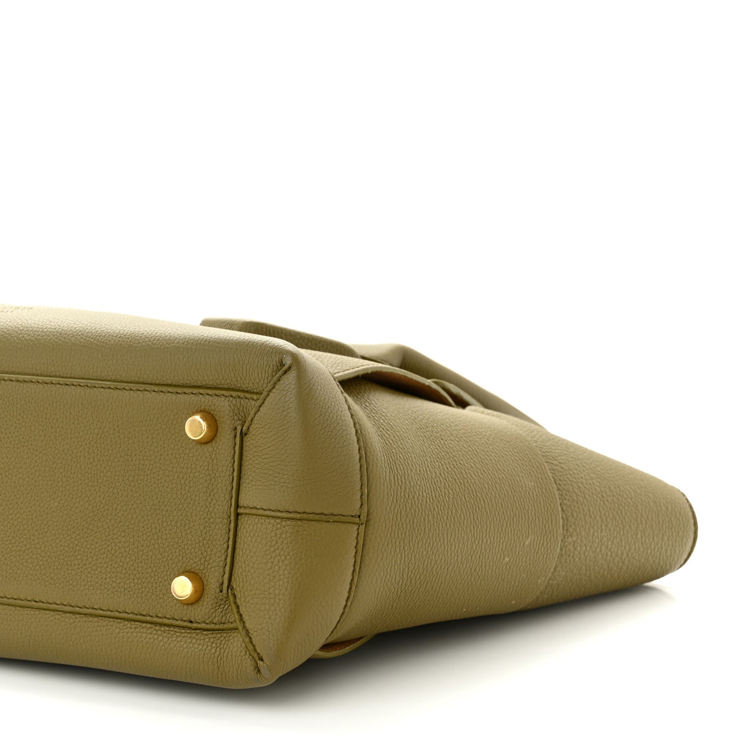 Grained Calfskin Maxi Intrecciato Arco 33 Green