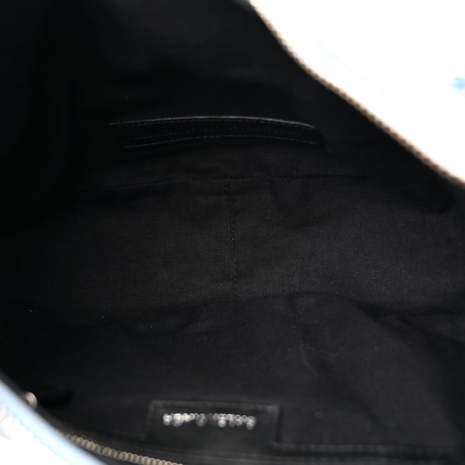 Balenciaga Washed Frayed Denim Crystal Small Le Cagole Shoulder Bag XS Blue 10 of 25