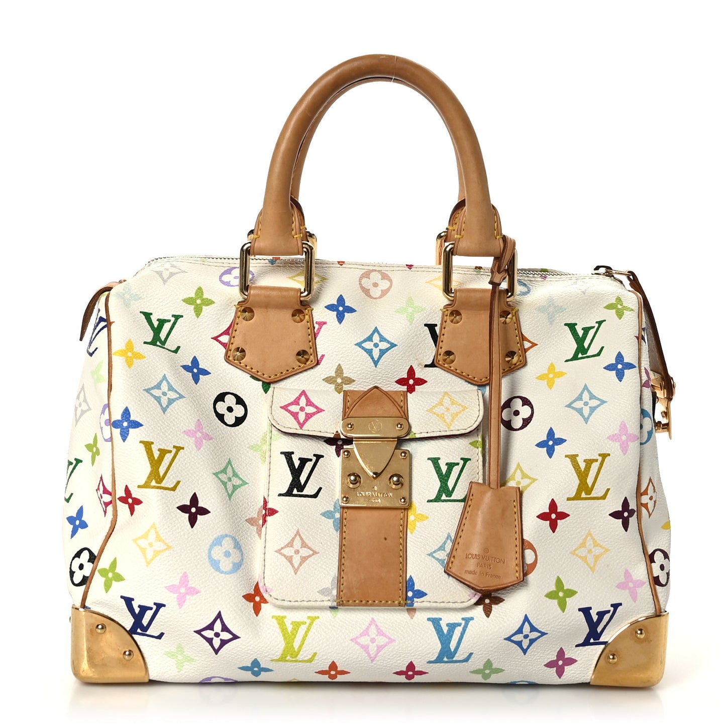 Monogram Multicolor Speedy 30 White