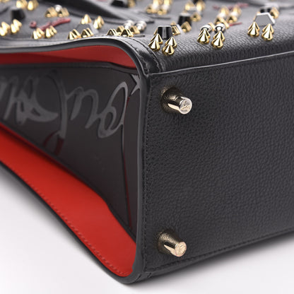 Christian Louboutin Calfskin Spikes Loubinthesky Medium Paloma Black Multimetal 7 of 12