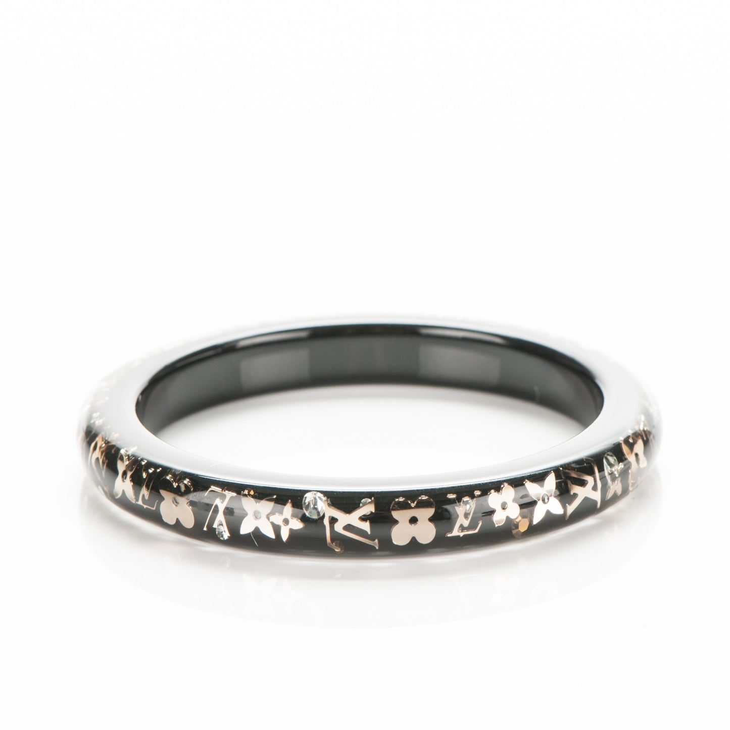Resin Swarovski Medium Inclusion Bracelet PM Black
