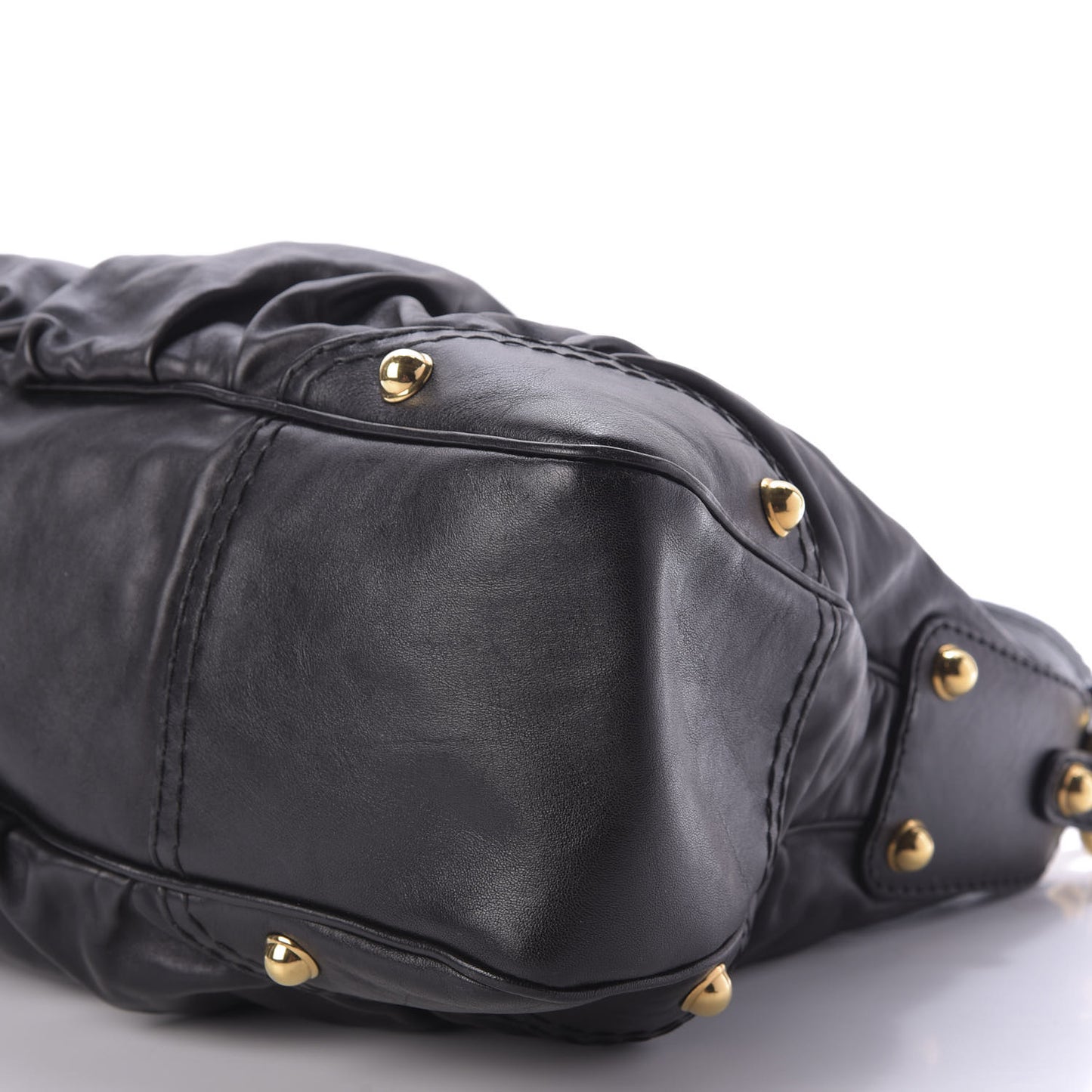 Calfskin Medium Jockey Hobo Black