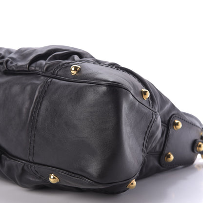 Gucci Calfskin Medium Jockey Hobo Black 7 of 12