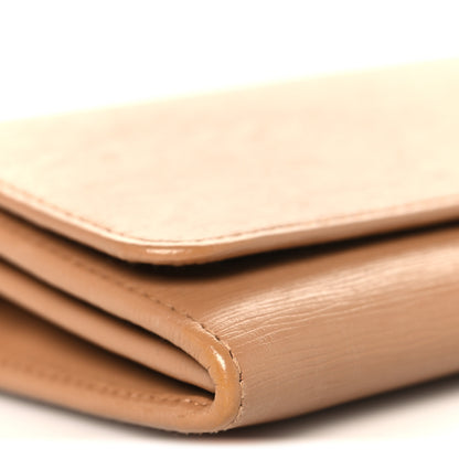 Prada Vitello Move Metal Oro Chain Wallet Caramel 8 of 9