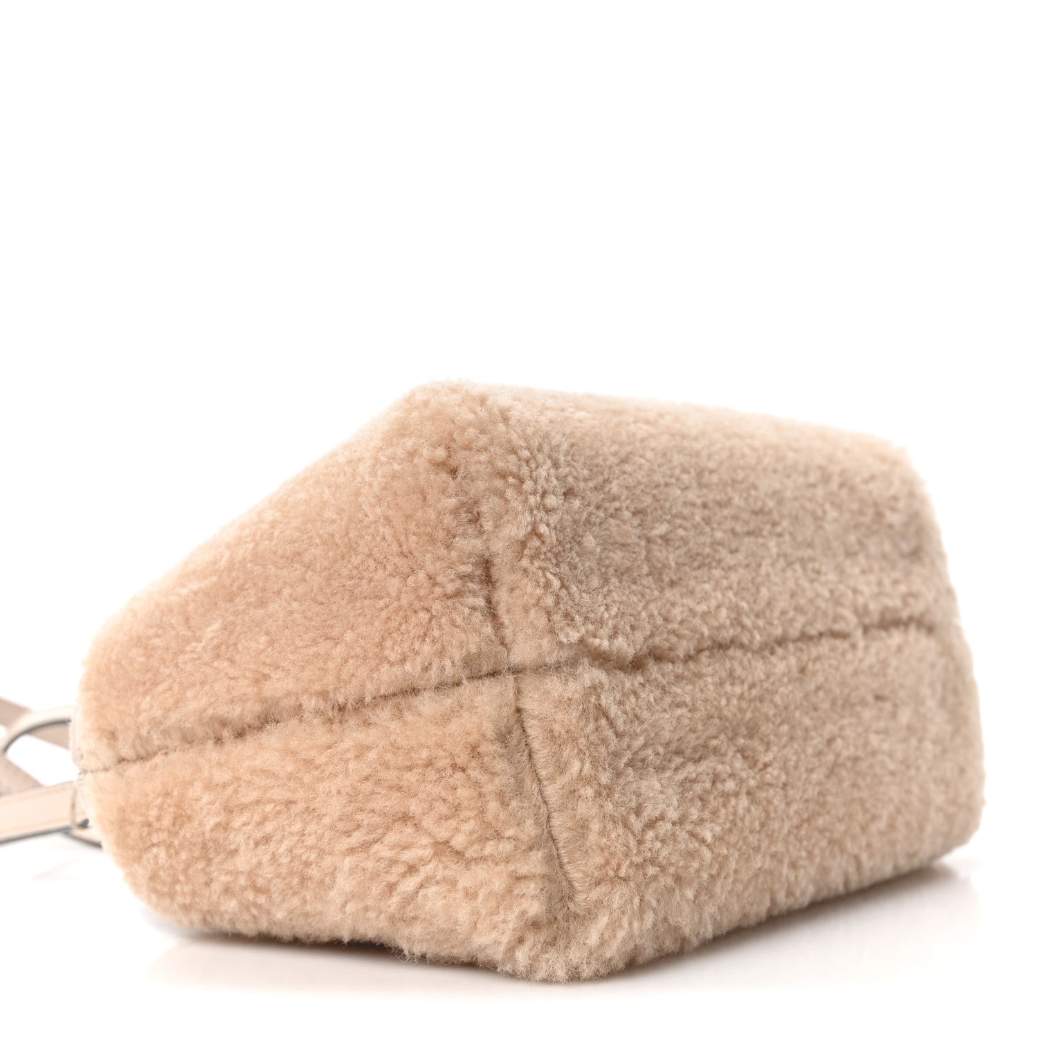 Fendi Sheepskin Vitello King Plexiglass Logo Embroidered Mini By The Way Top Handle Boston Soap 9 of 10
