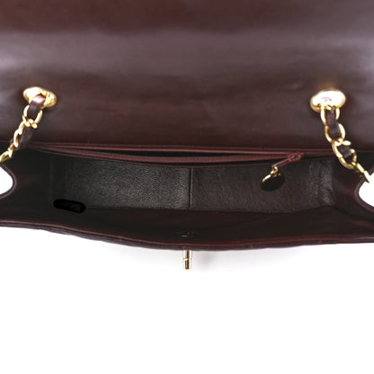 Chanel Lambskin Quilted Medium Single Flap Burgundy 6 of 13