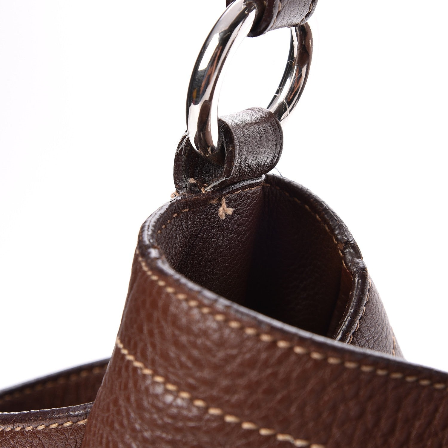 Prada Vitello Daino Side Pocket Hobo Bruciato 8 of 8