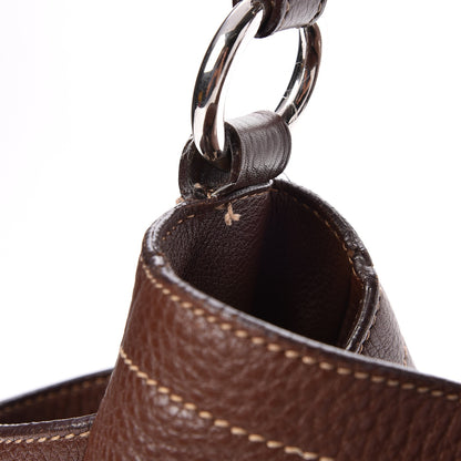 Prada Vitello Daino Side Pocket Hobo Bruciato 8 of 8