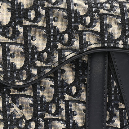 Christian Dior Oblique Mini Saddle Bag Blue 14 of 17