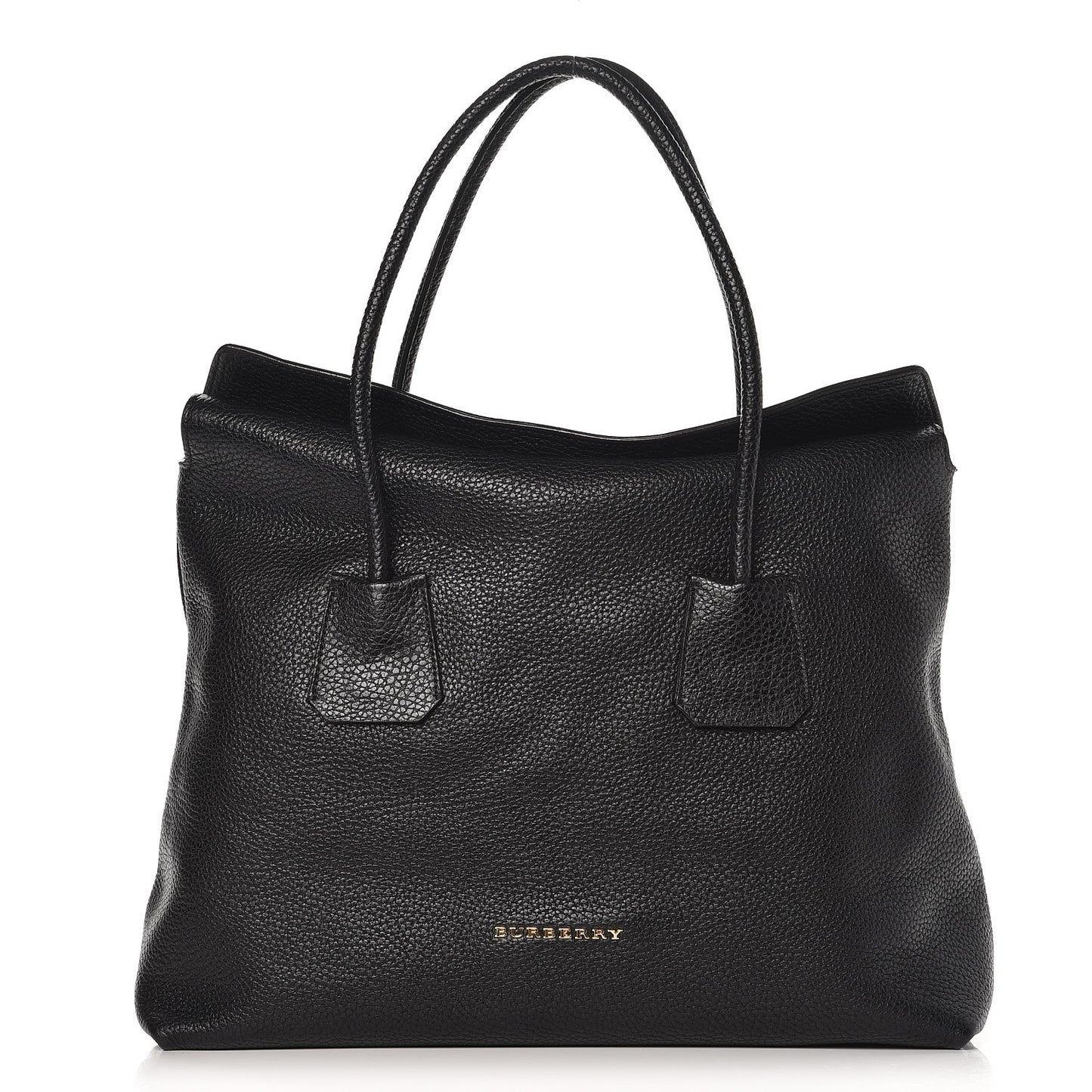 London Grainy Calfskin Medium Baynard Tote Black