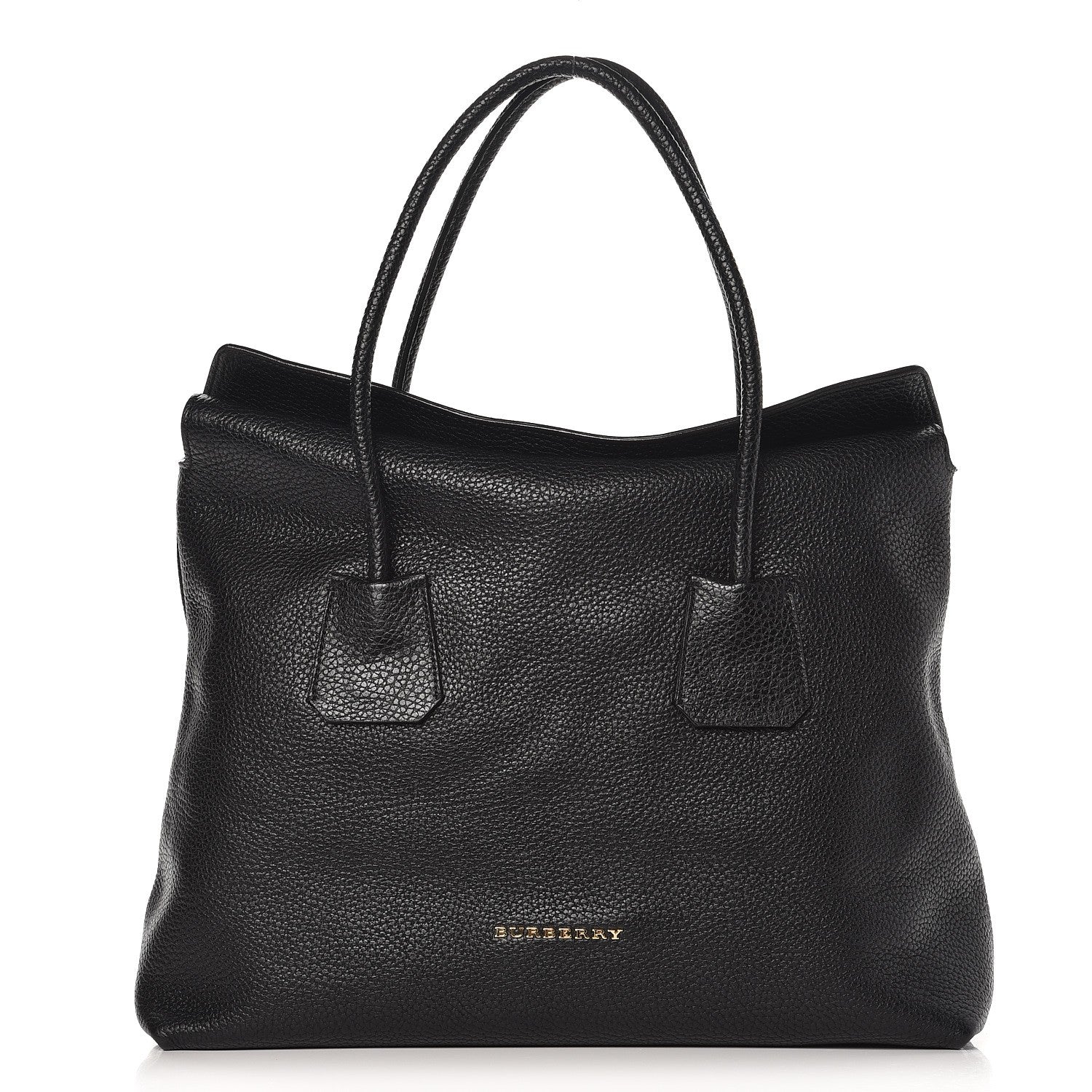 Burberry London Grainy Calfskin Medium Baynard Tote Black 1 of 7