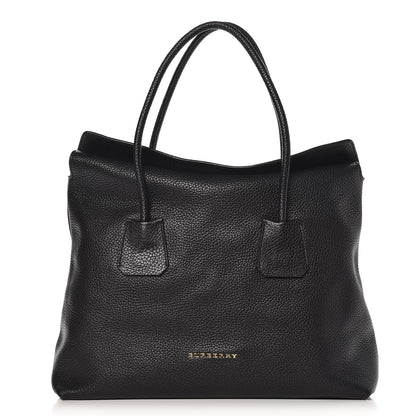 Burberry London Grainy Calfskin Medium Baynard Tote Black 1 of 7