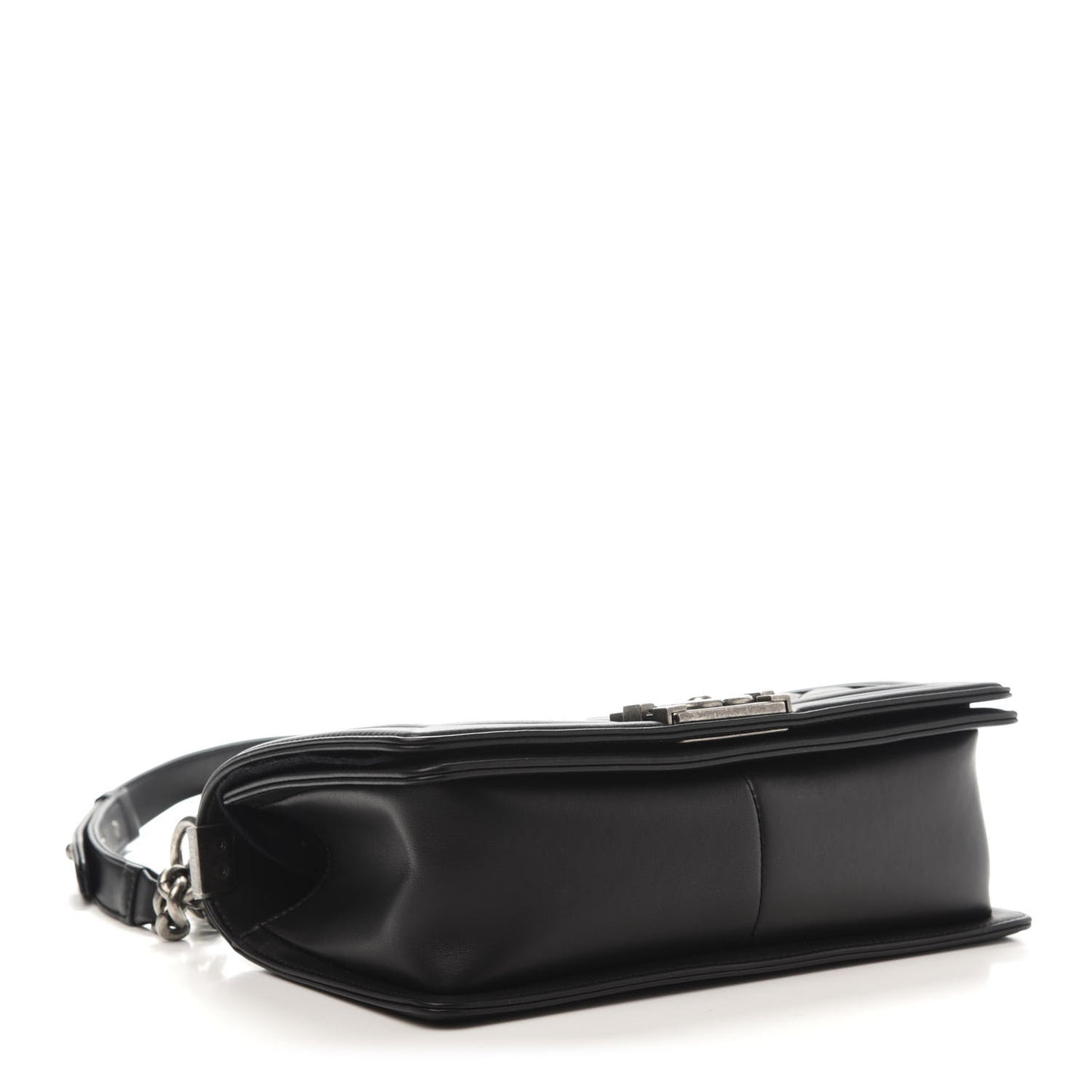 Calfskin Quilted Medium Boy Flap Black